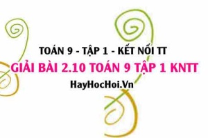 Bài 2.10 Toán 9 tập 1 SGK Kết nối tri thức